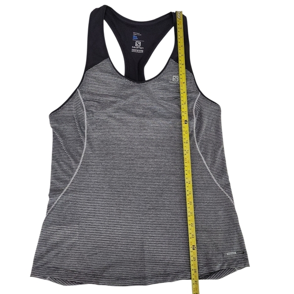SALOMON Striped Performance Racerback Tank purple/grey – m - Picture 4 of 12